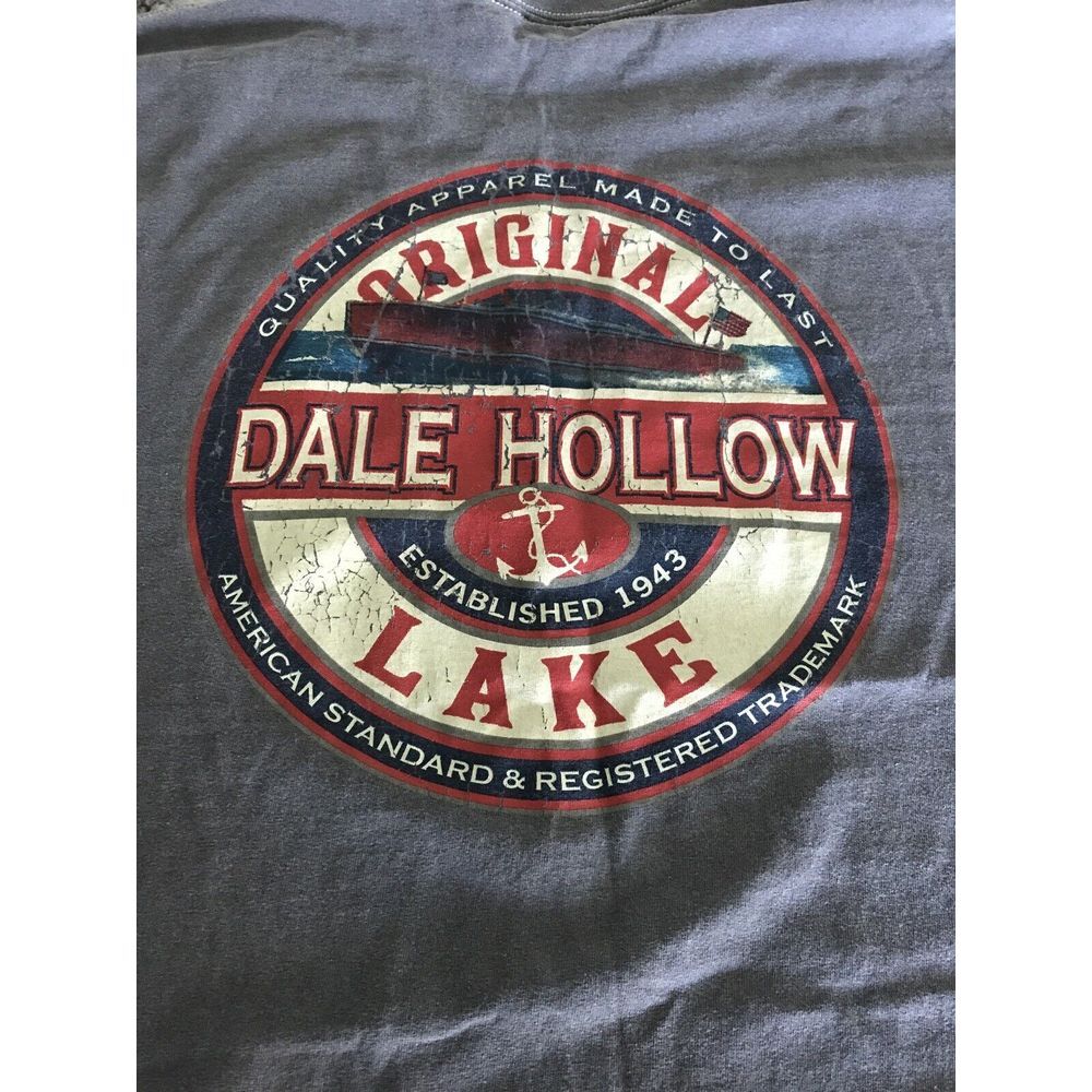 Old Heavy Cotton Dell Hollow T-Shirt XL Gray‎